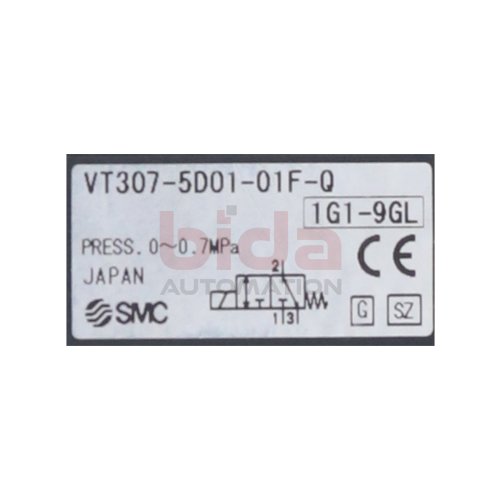 SMC VT307-5D01-01F-Q Pneumatik Magnetventil Pneumatic Solenoid Valve