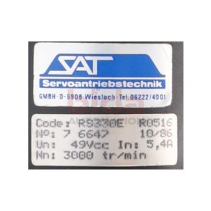 SAT Servoantriebstechnik RS330E R0516 Servomotor Servo Motor