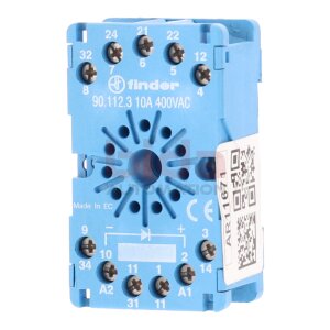 Finder 90.112.3 10A 400VAC Relaissockel Relay Socket