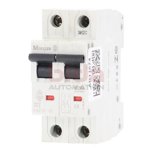 Moeller FAZ-2-C1 Leistungsschutzschalter Circuit Breaker