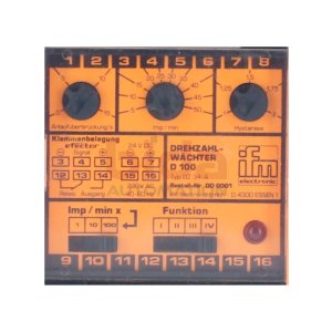 ifm electronic DZ 34-A Drehzahlwächter Time Delay Relay