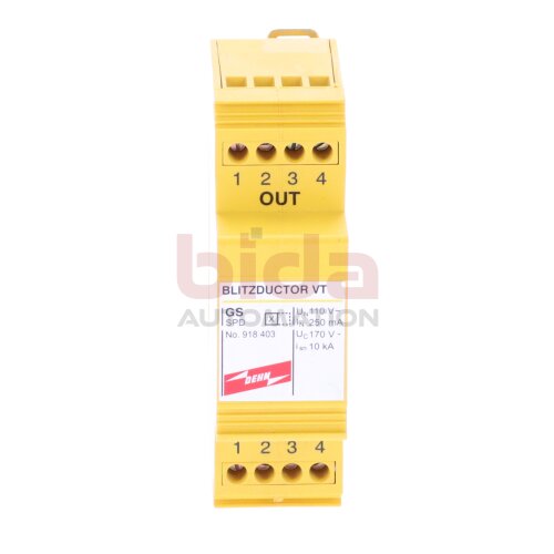 Dehn Blitzductor VT 918 403 Kompakter &Uuml;berspannungsableiter Compact Surge Arrester