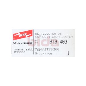 Dehn Blitzductor VT 918 403 Kompakter...