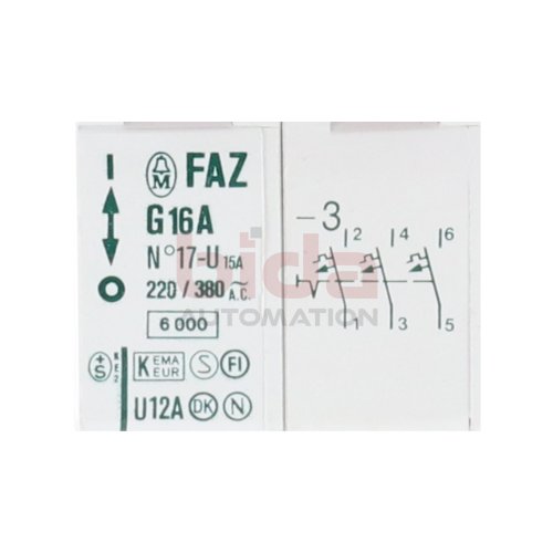 Moeller FAZ G16A-3 Leistungsschutzschalter Circuit Breaker