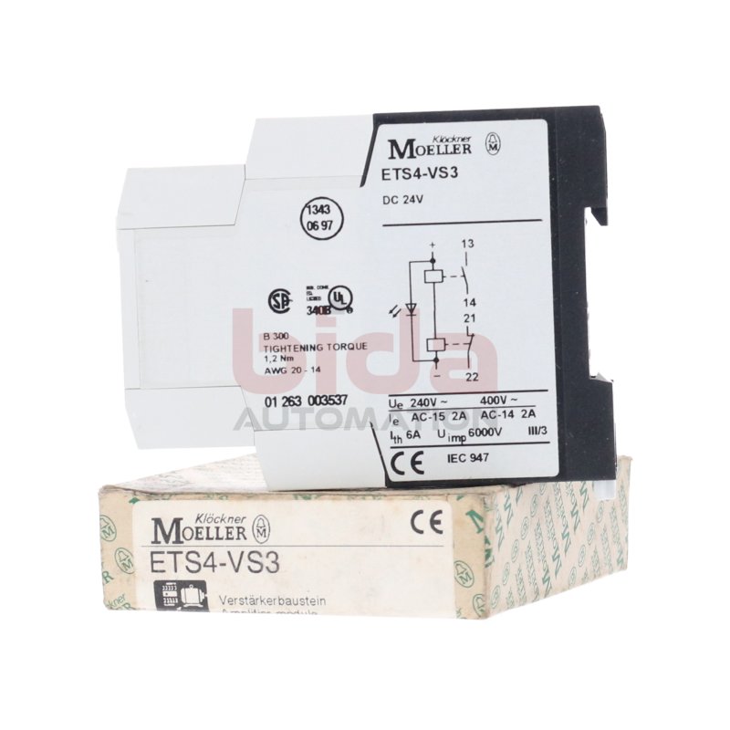 Moeller ETS4-VS3 Verst&auml;rkerbaustein amplifier module 24V