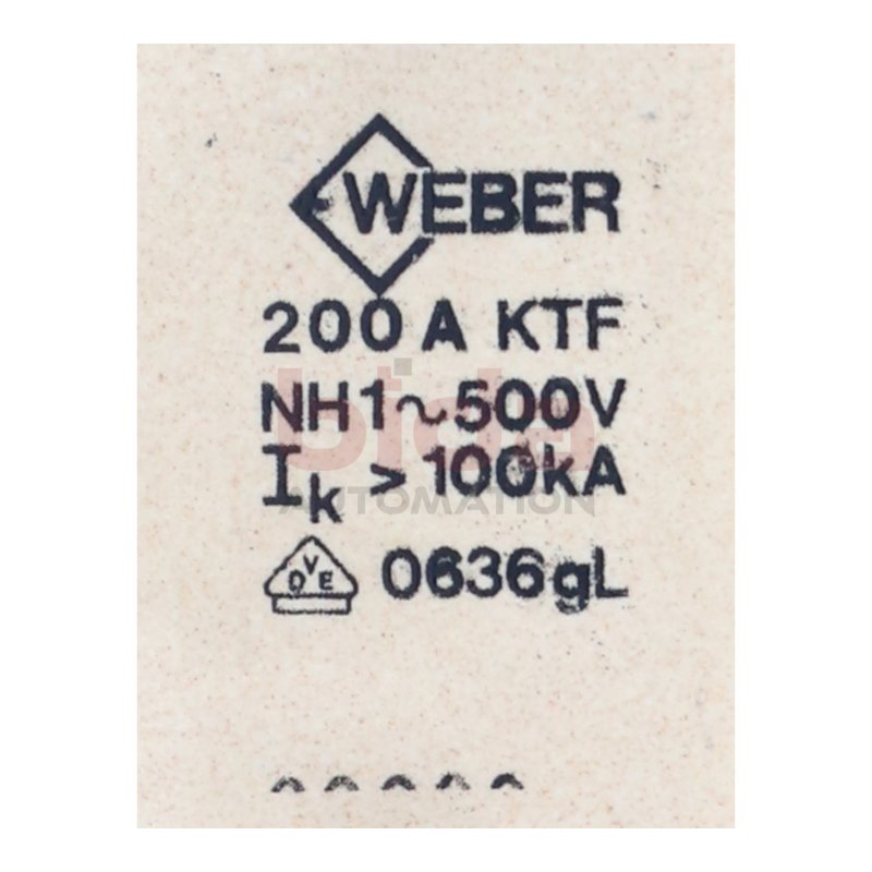 Weber NH1 KTF-200A Sicherungseinsatz Fuse Link