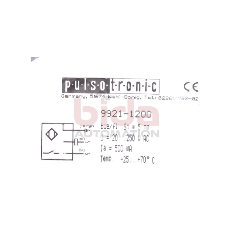 Pulsotrinic 9921-1200 Induktiver N&auml;hrungssensor Inductive Proximity Sensor