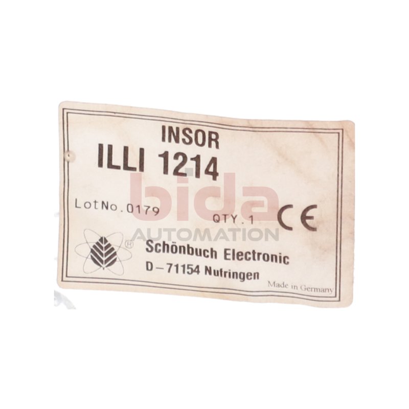 Sch&ouml;nbuch Electronic ILLI 1214 Induktiver N&auml;hrungssensor Inductive Proximity Sensor
