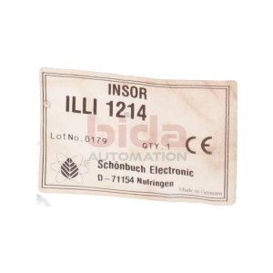 Schönbuch Electronic ILLI 1214 Induktiver...
