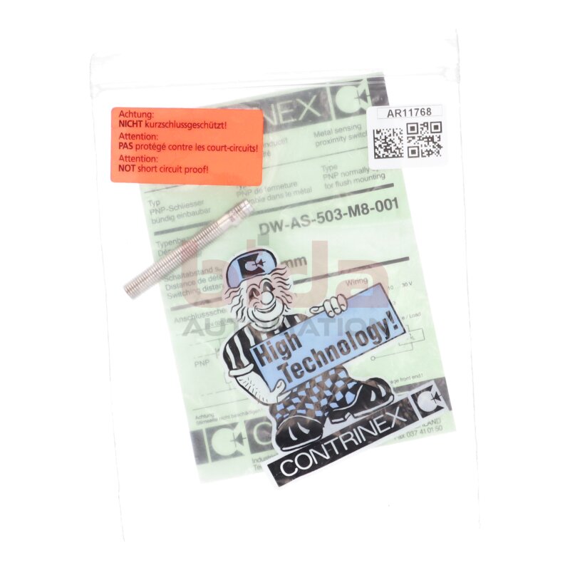 Contrinex DW-AS-503-M8-001 Induktiver N&auml;hrungsschalter Inductive Proximity Switch