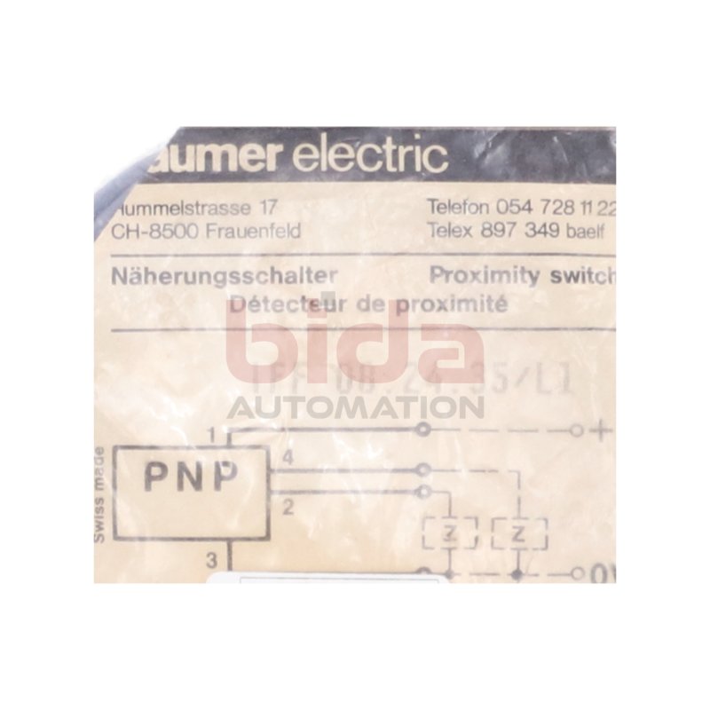 Baumer electric IFF 08.24.35/L1 N&auml;hrungsschalter Proximity Switch