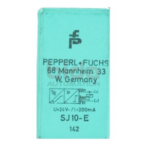 Pepperl+Fuchs SJ10-E Nährungssensor Schlitz...