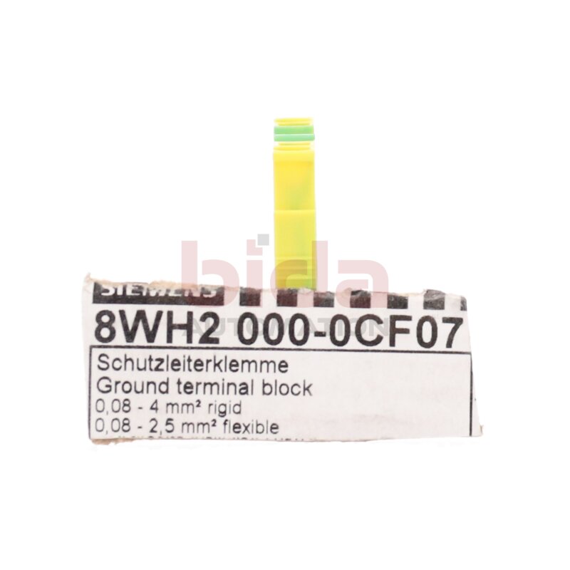 Siemens 8WH2 000-0CF07 / 8WH2000-0CF07 Schutzleiterklemme Terminal Block