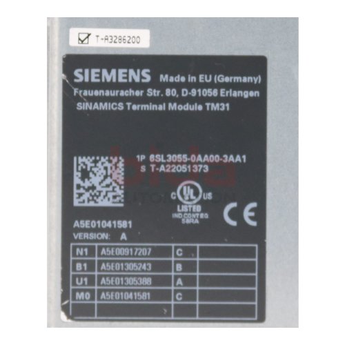 Siemens 6SL3055-0AA00-3AA1 SINAMICS Terminal Modul Terminal Module