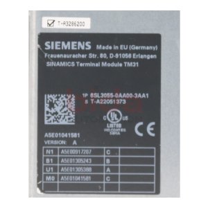 Siemens 6SL3055-0AA00-3AA1 SINAMICS Terminal Modul...