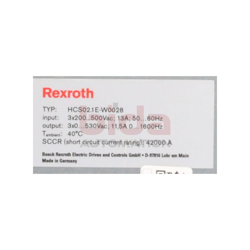 Rexroth HCS02.1E-W0028-A-03-NNNN Servomodul Servo Module
