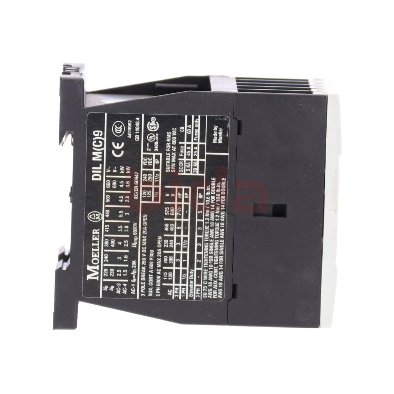 Moeller DILM(C)9 DILM9-01 Leistungssch&uuml;tz Power Contactor