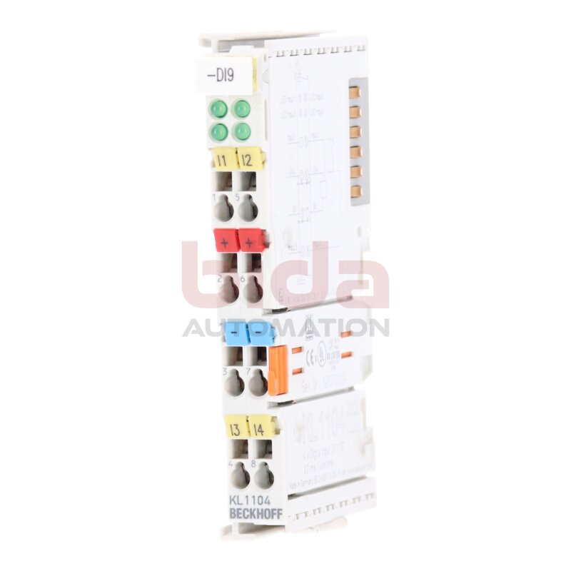 Beckhoff KL1104 Busklemme, 4-Kanal-Digital-Eingang Bus Terminal 4-Channel Digital Input