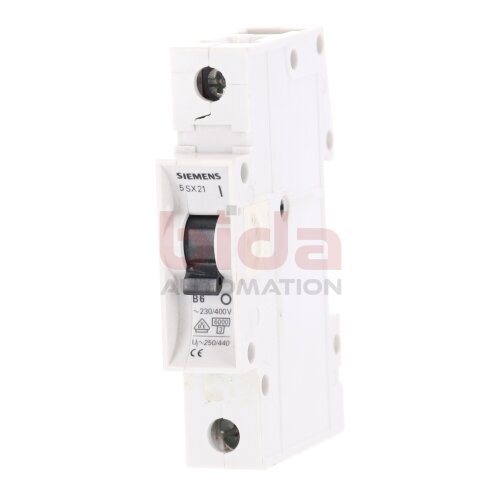 Siemens 5 SX21 B6 / 5SX21 Leistungsschutzschalter Circuit Breaker