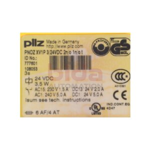 Pilz PNOZ XV1P 3/24VDC 2n/o 1n/o t (777601)...