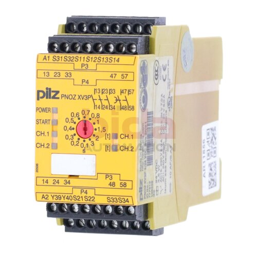 Pilz PNOZ XV3P 3/24 VDC 3n/0 2n/o t Sicherheitsrelais Saftey Relay