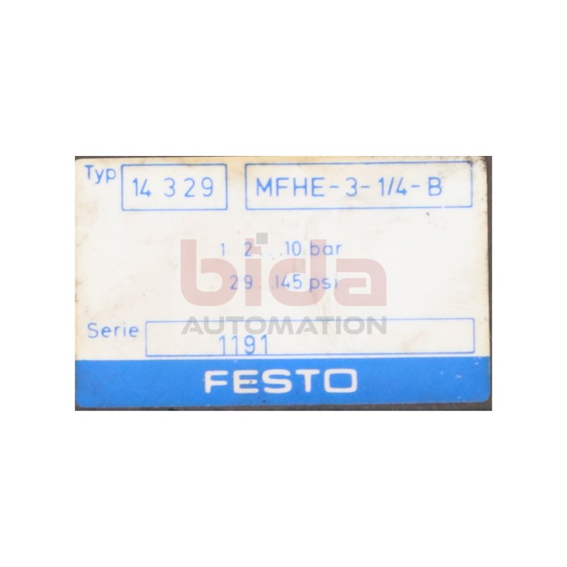 Festo 14329 MFHE-3-1/4-B Magnetventil Solenoid Valve
