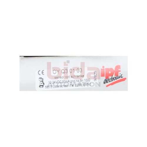 Ipf electronic OY Q3 01 03 Sensor Optisch, Lichtschranke Sensor Optical, light barrier