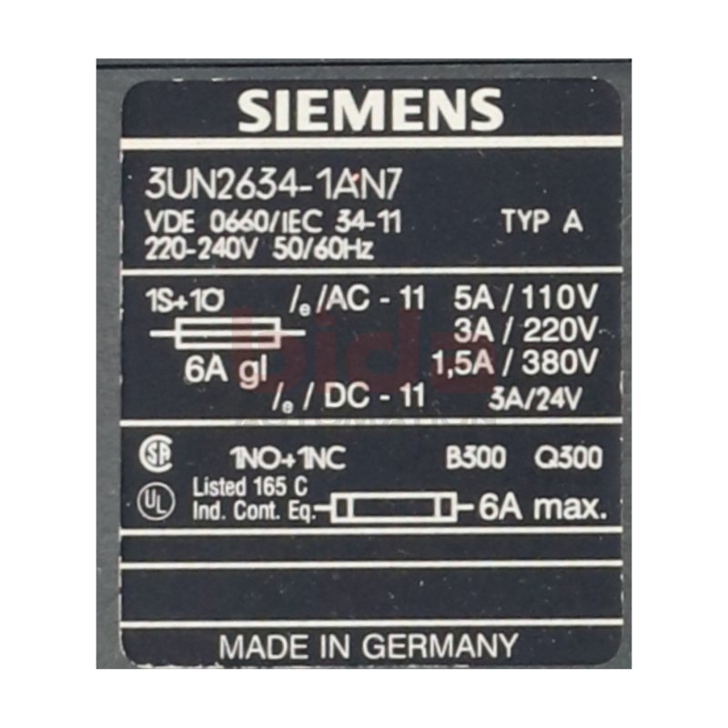 Siemens 3UN2634-1AN7 Sicherheitsrelais Saftey Relay