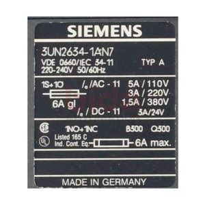 Siemens 3UN2634-1AN7 Sicherheitsrelais Saftey Relay