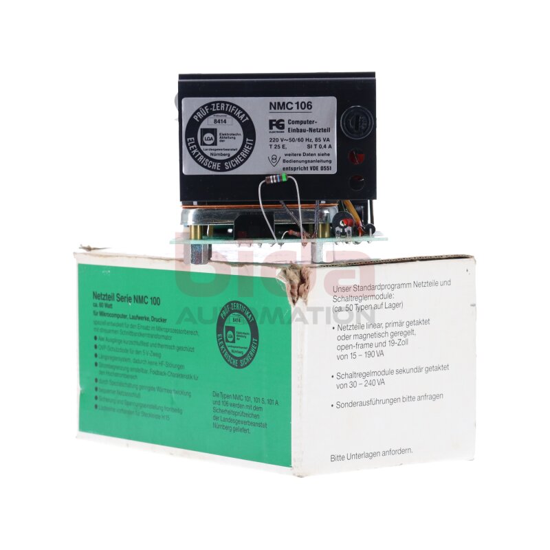 FG Elektronik NMC 106 Computer Einbau- Netzteil Computer Built-In Power Supply