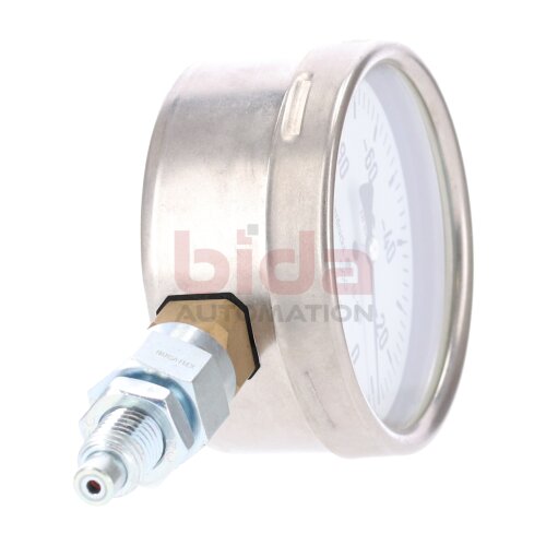 Wika Kapselfeder Manometer von 0 bis -100x10 fach mbar Klasse 1,6 EN 837-3