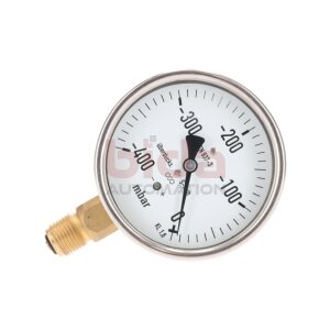 Wika Kapselfeder Manometer von 0 bis - 400 x5 fach mbar...