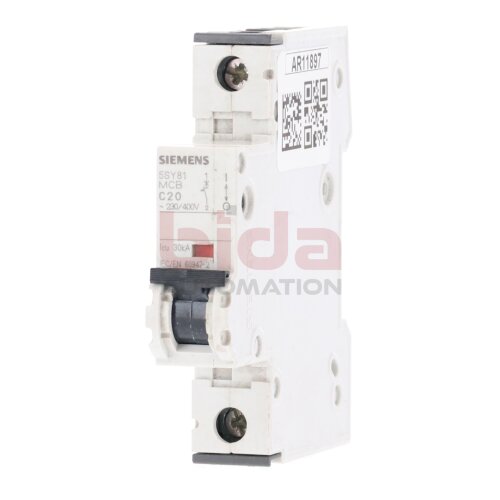 Siemens 5SY8120-7 / 5SY8 120-7  MCB C20 Leistungsschutzschalter Circuit Breaker