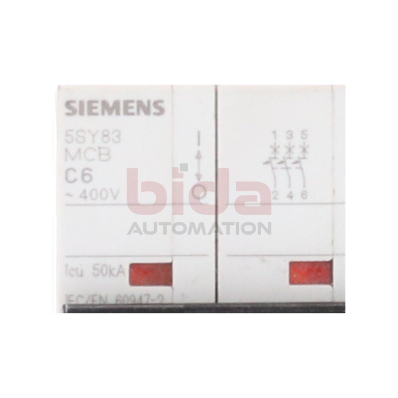 Siemens 5SY83 MCB C6 Leistungsschutzschalter Circuit Breaker
