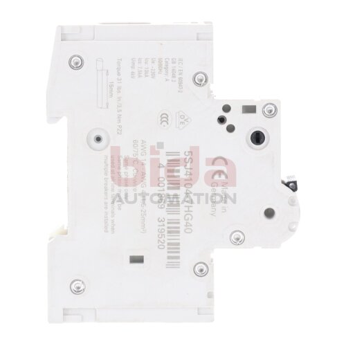 Siemens 5SJ4104-7HG40 Leistungsschalter Circuit Breaker