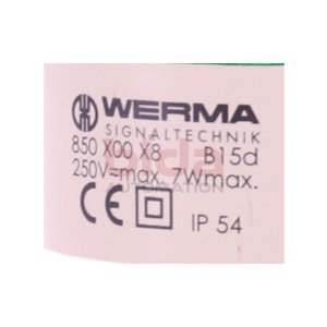 Werma 850 X00 X8 B15d (G) Leuchtmelder Grün...
