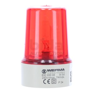 Werma 850 X00 X8 B15d (R)  Leuchtmelder Rot Indicator...