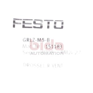 Festo GRLZ-M5-B 151183 Drossel- Rückschlagventil One...