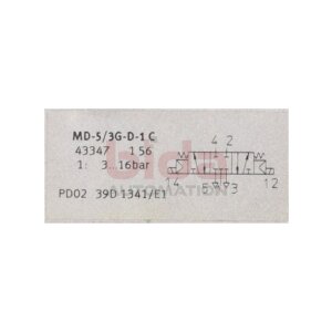 Festo MD-5/3G-D-1 C 43347 Magnetventil Solenoid Valve