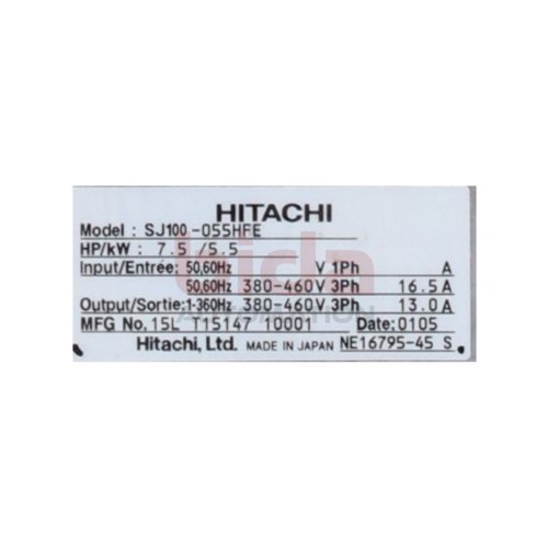 Hitachi SJ100-055HFE Frequenzumrichter Frequency Converter