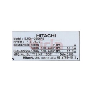 Hitachi SJ100-055HFE Frequenzumrichter Frequency Converter