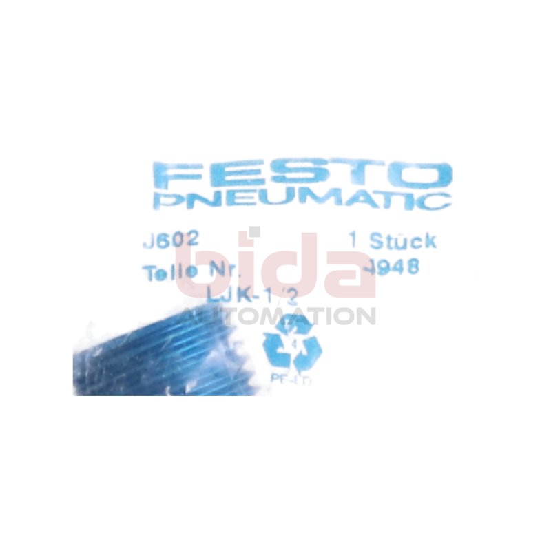 Festo LJK-1/2 (4948) L-Verschraubung Pneumatik L- Fitting Pneumatic