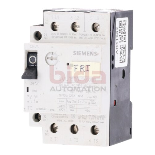 Siemens 3VU1300-1MK00 / 3VU1 300-1MK00 Leistungsschutzschalter Circuit Breaker 415/690V 40A