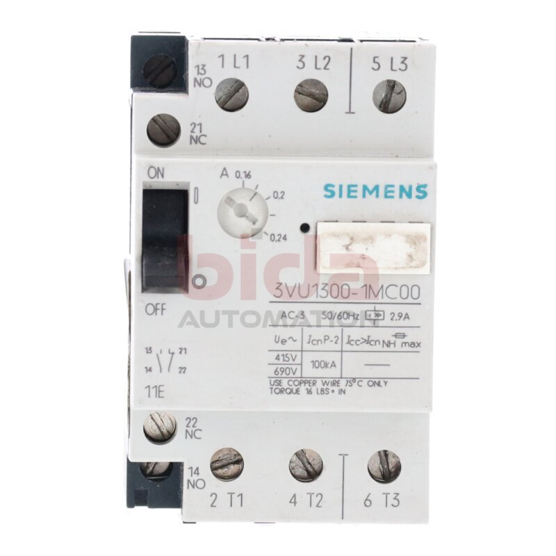 Siemens 3VU1300-1MC00 / 3VU1 300-1MC00 Leistungsschalter Circuit Breaker 415/690V
