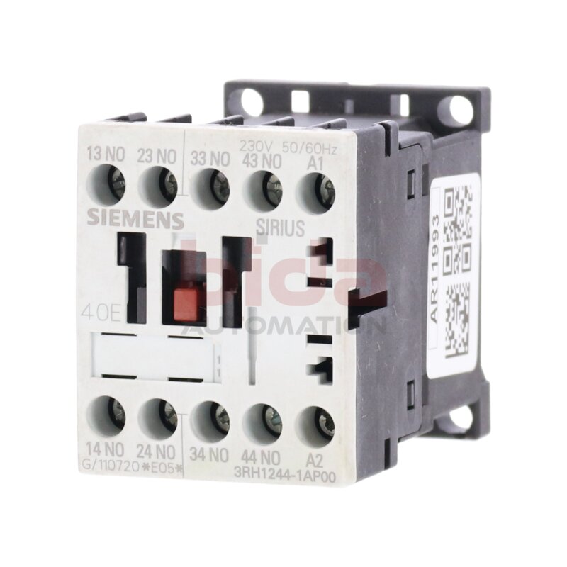 Siemens 3RH1244-1AP00 / 3RH1 244-1AP00 Hilfssch&uuml;tz Auxiliary Contactor