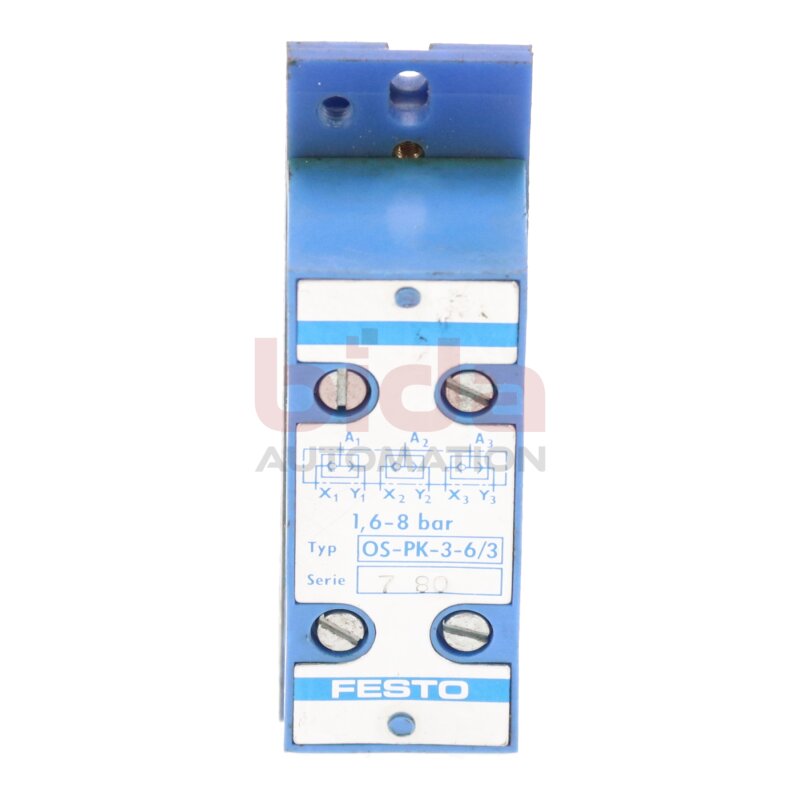 Festo OS-PK-3-6/3 Phneumatikblock pneumatic block 1,6-8 bar