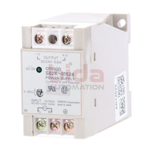 Omron S82K-01524 Stromversorgung Power Supply 24V 0,6A