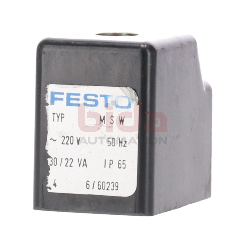 Festo MSW 220V 50 Hz 30/22 VA 4 6/60239 Ersatzspule f&uuml;r Magnetventil Replacement coil for solenoid valve 220V