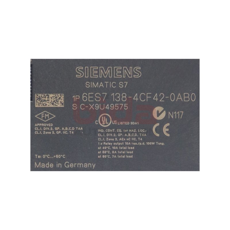 Siemens 6ES7138-4CF42-0AB0 / 6ES7 138-4CF42-0AB0 SIMATIC DP, Powermodul PM-E F PROFIsafe, f. ET200S; DC 24V