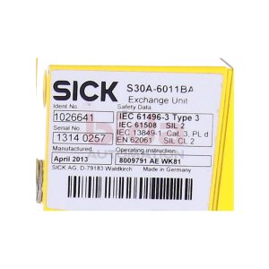 SICK S30A-6011BA (1026641) Laserscanner 24V 55W
